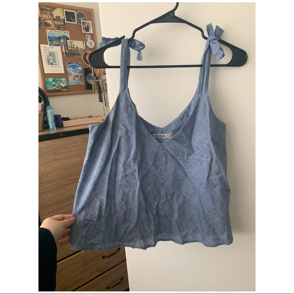 Zara Fake denim top